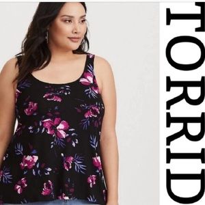 torrid size 1 floral tank